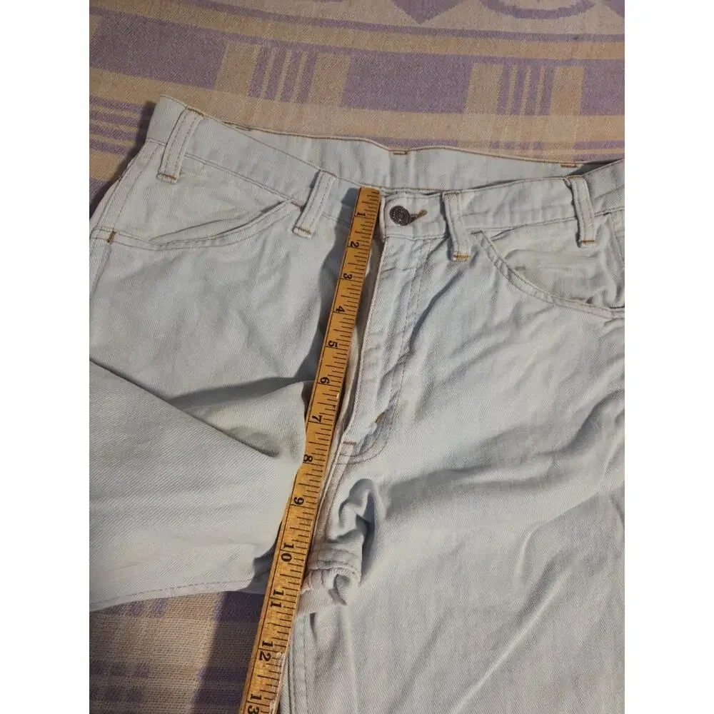 VTG 70s Orange Tab Levis Bell Bottoms Denim Blue Jeans 28 X 33 Light USA Flare